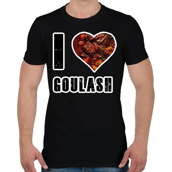 I Love Goulash-Férfi póló