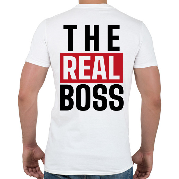 Családi - The real boss (feleség)-Férfi póló