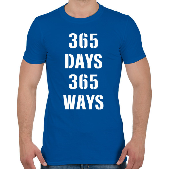 365 nap 365 úticél-Férfi póló