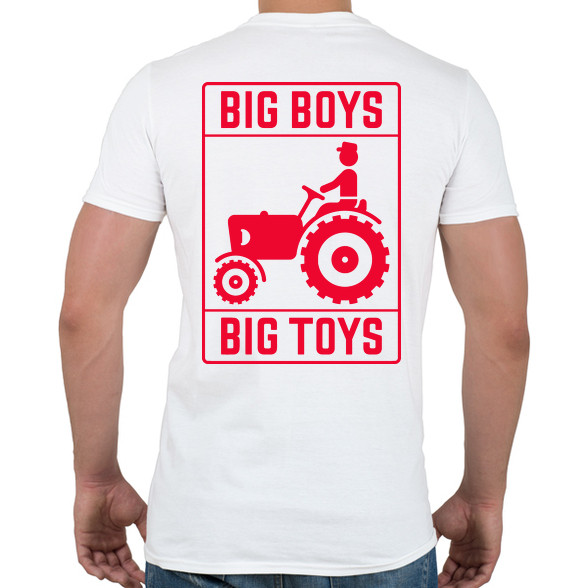 Big boys big toys - traktoros-Férfi póló