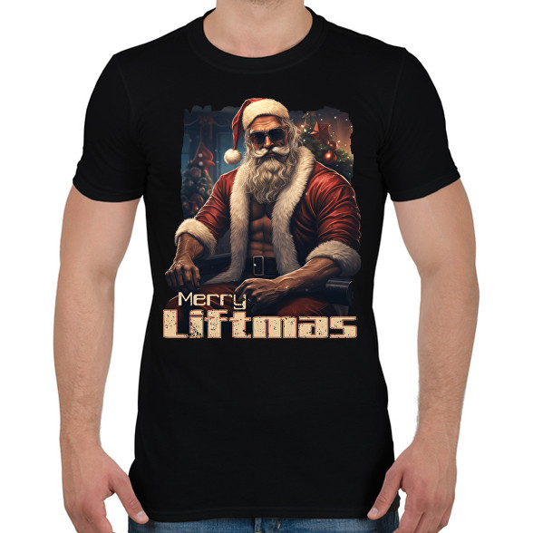 Merry Liftmas-Férfi póló