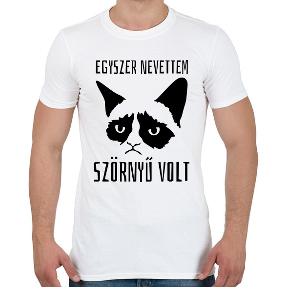 Egyszer nevettem, szörnyű volt-Férfi póló