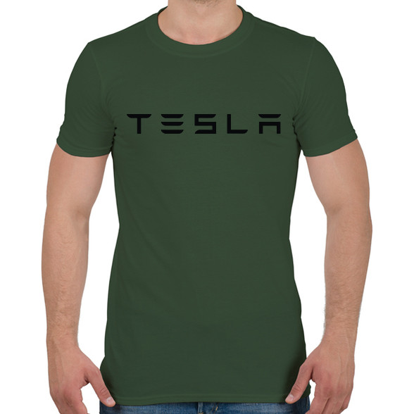 TESLA felirat-Férfi póló