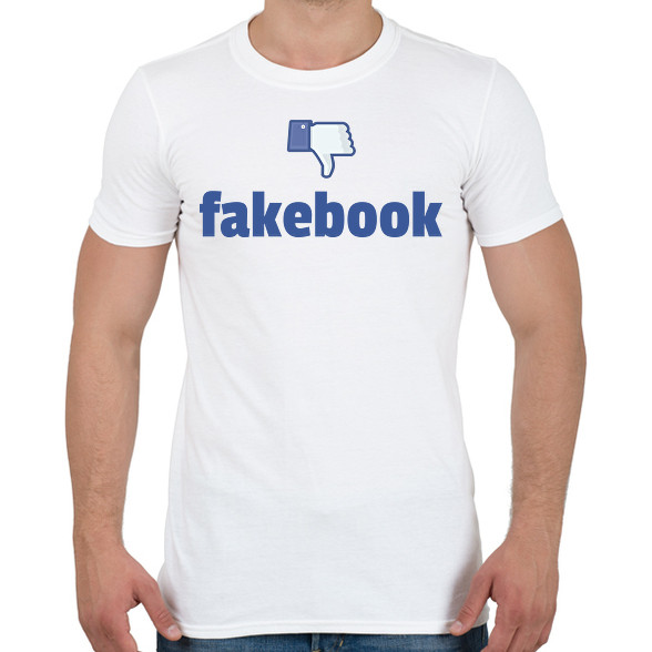 fakebook-Férfi póló