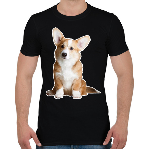 corgi-Férfi póló