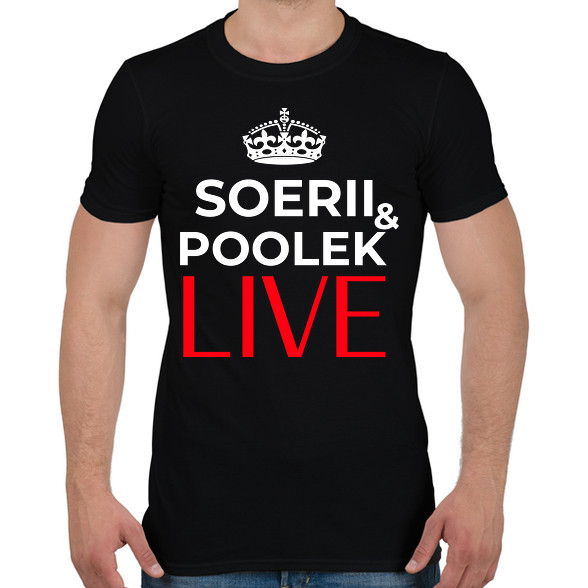 SOERII AND POOLEK LIVE-Férfi póló