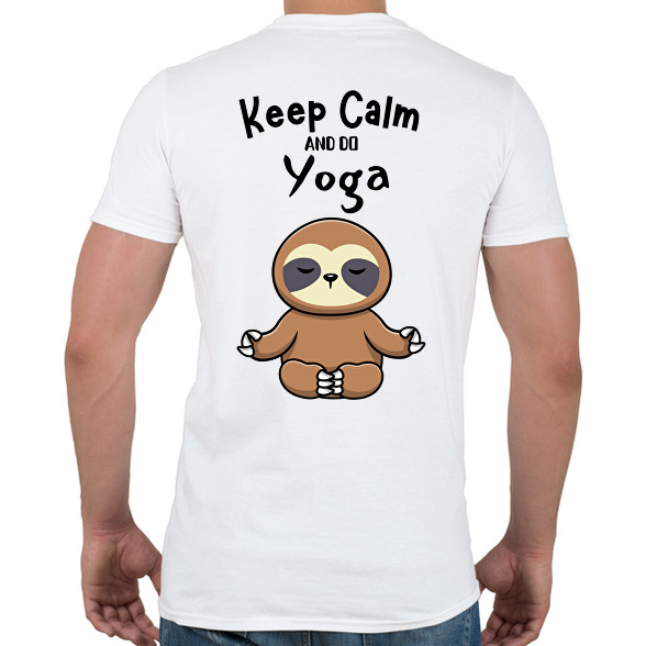 Keep calm and do yoga-Férfi póló