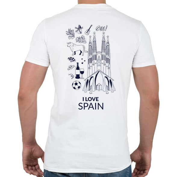 I LOVE SPAIN-Férfi póló