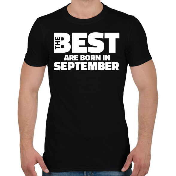 The Best are born in september-Férfi póló