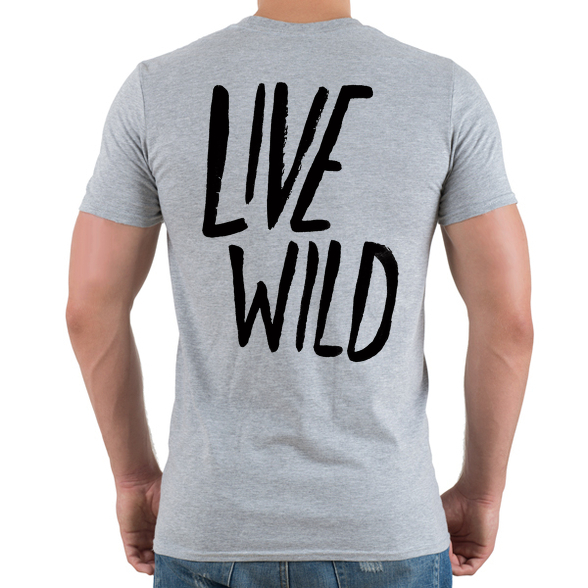 Live Wild-Férfi póló
