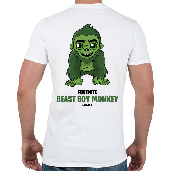 Beast Boy Monkey - Fortnite Season 6-Férfi póló