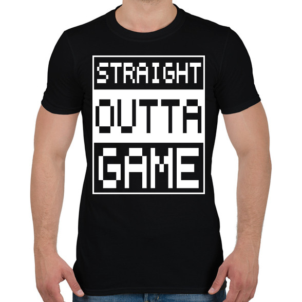 Straight outta Game-Férfi póló