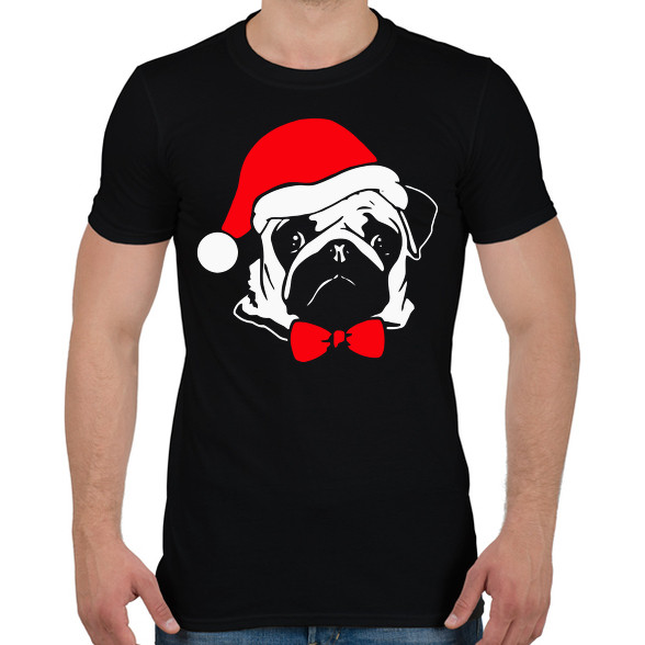 Mopsz karácsony-Férfi póló