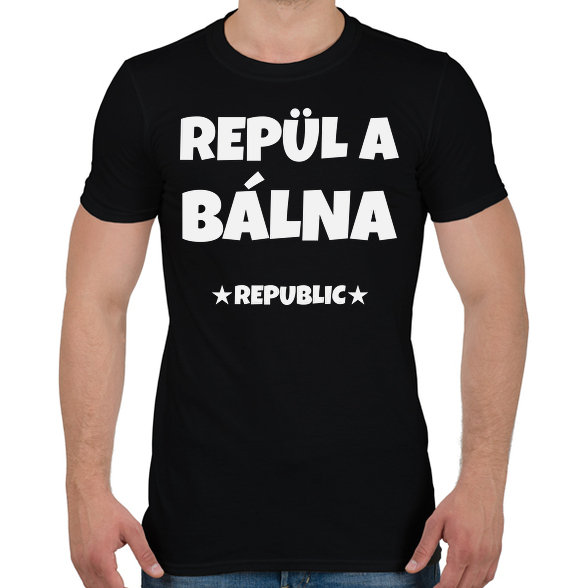 REPÜL A BÁLNA-Férfi póló