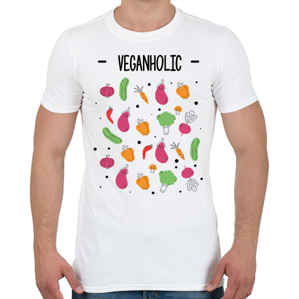 Veganholic-Férfi póló