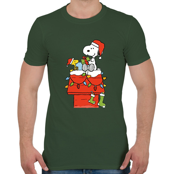 Snoopy Christmas-Férfi póló