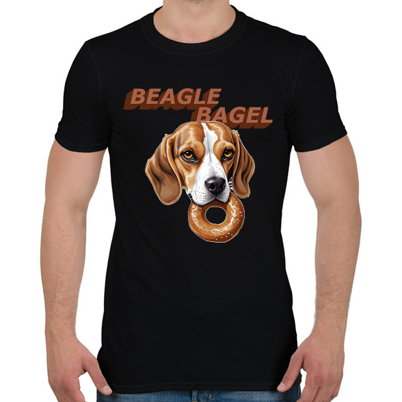 beagle bagel-Férfi póló