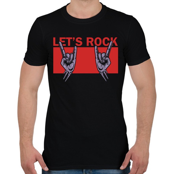 Let's rock-Férfi póló