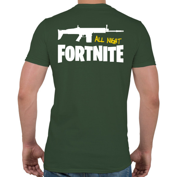 All night FORTNITE-Férfi póló