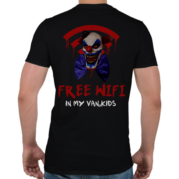 evil clown-free wifi-Férfi póló