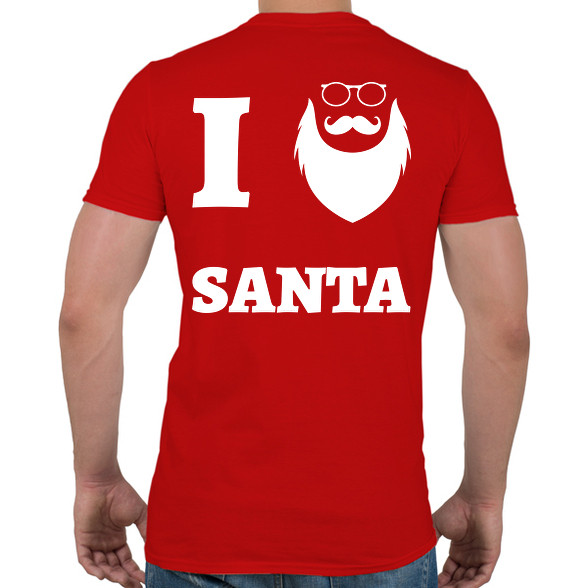 I Love Santa-Férfi póló