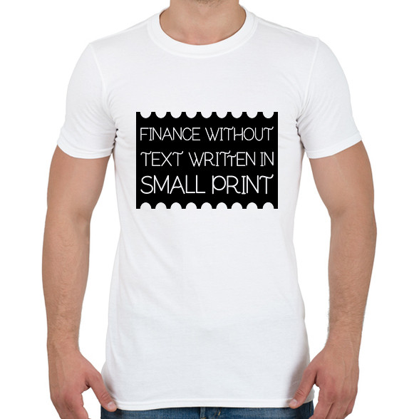 Finance-without-text-written-in-small-print-Férfi póló