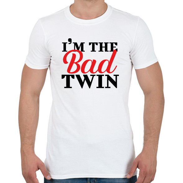 I'm the bad twin-Férfi póló