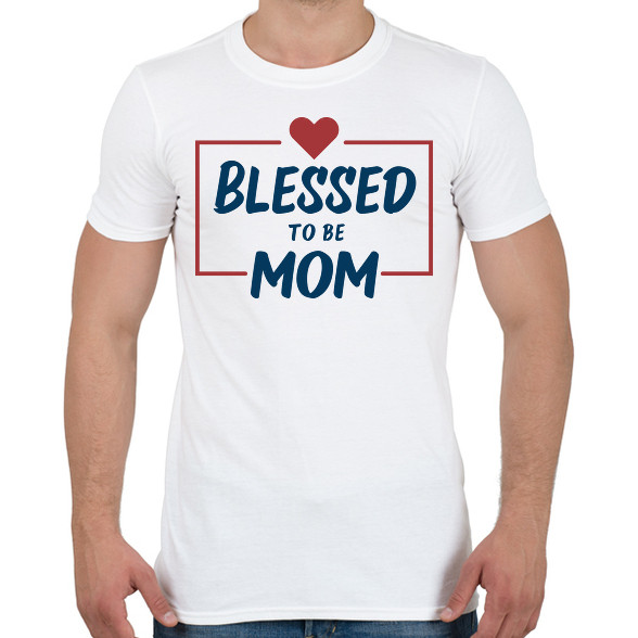 Blessed mom-Férfi póló