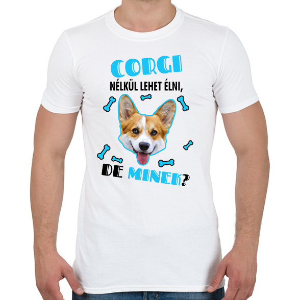 Corgi nélkül lehet élni, de minek?-Férfi póló