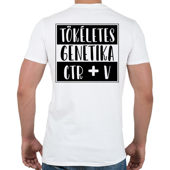 Tökéletes genetika Ctr+V-Férfi póló