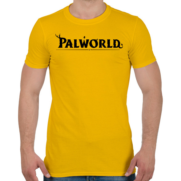 Palworld - fekete-Férfi póló