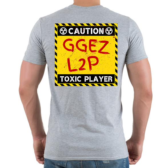 CAUTION - TOXIC PLAYER-Férfi póló