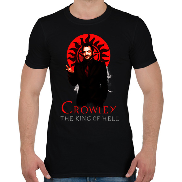 CROWLEY-KING OF HELL-Férfi póló