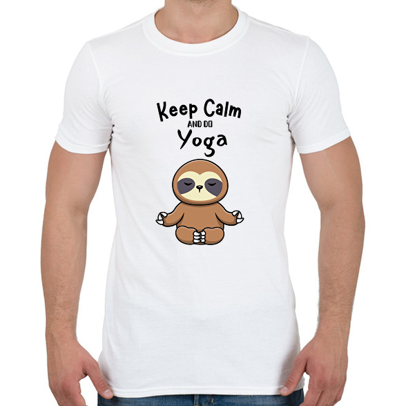 Keep calm and do yoga-Férfi póló