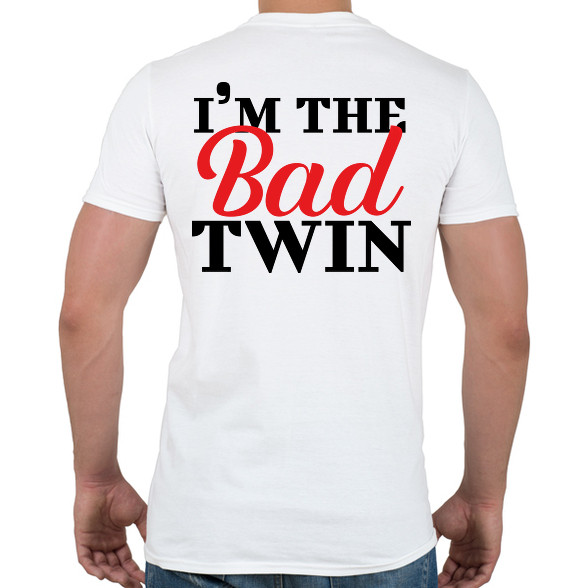 I'm the bad twin-Férfi póló