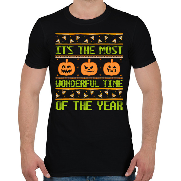 Wonderful Halloween Time-Férfi póló