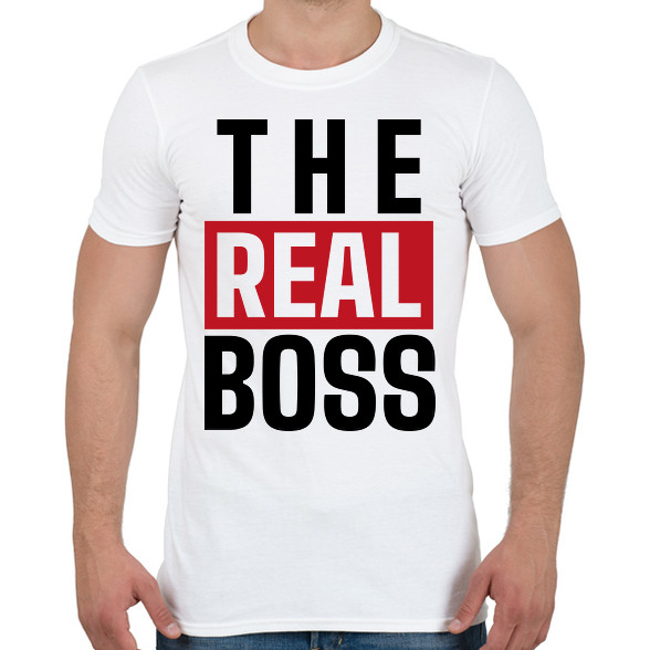 Családi - The real boss (feleség)-Férfi póló