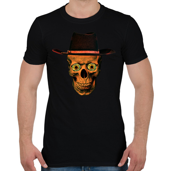 cowboy skull-Férfi póló