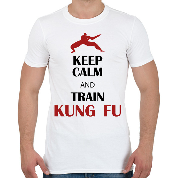 Keep calm - Kung fu-Férfi póló