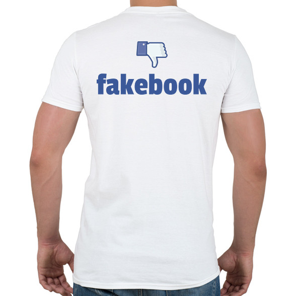 fakebook-Férfi póló