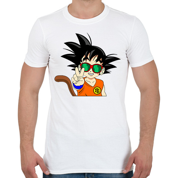 Goku szemüvegben -Férfi póló