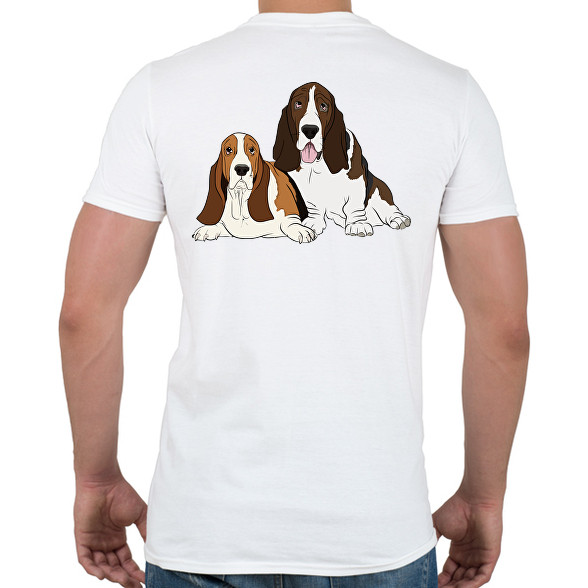 Basset hound-Férfi póló