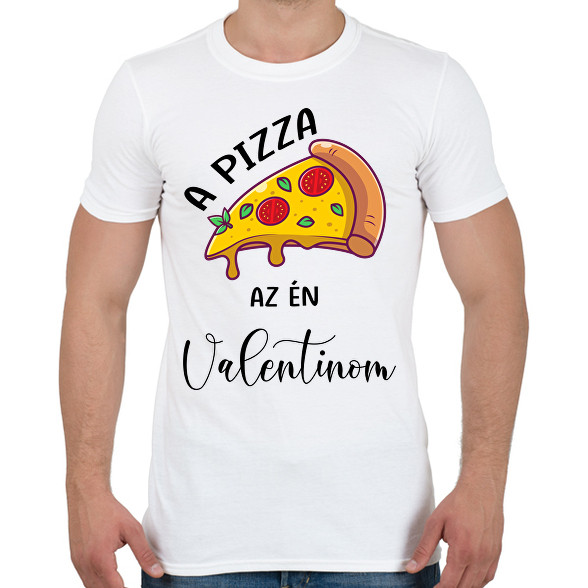 Pizza Valentin nap-Férfi póló