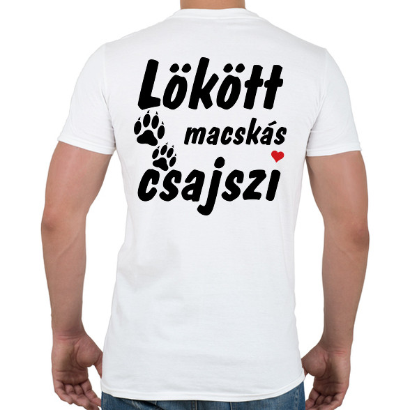 Lökött macskás csajszi-Férfi póló