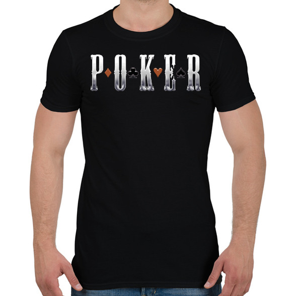 Poker-Férfi póló