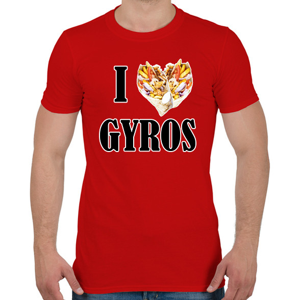 I love Gyros-Férfi póló