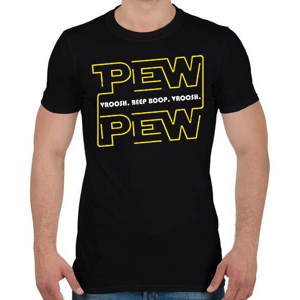 Pew Pew beep boop-Férfi póló