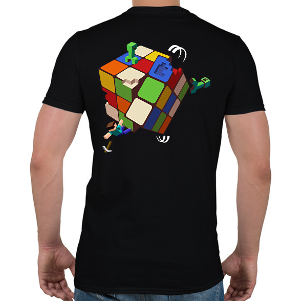 Rubik - Minecraft-Férfi póló