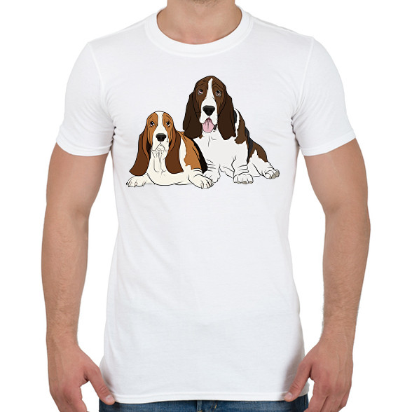 Basset hound-Férfi póló