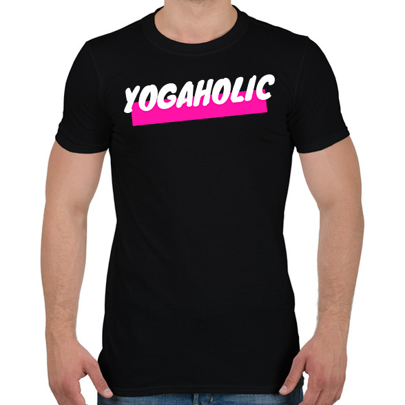 YOGAHOLIC-Férfi póló